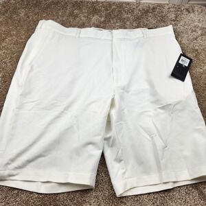 Walter Hagen Perfect 11 Mens Golf Shorts White Plain Front Size 42 MGA14076W NWT